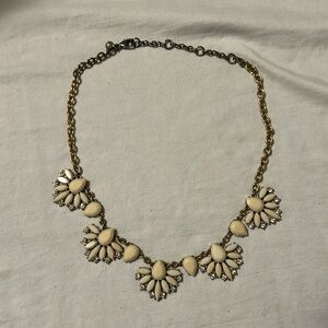 Chunky j crew necklace white / cream 2010s